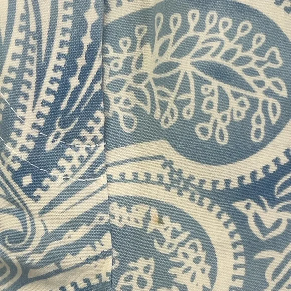 J. McLAUGHLIN Blue & White Paisley Light Weight Jeans Size 10 X 31.5 Inseam - Picture 9 of 11